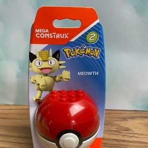 Mega Construx Pokemon Meowth 30 Pcs Figure Builder Pokeball